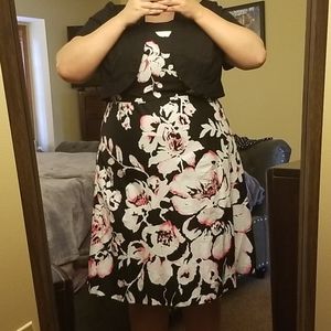 SOLD - Dress with Shrug